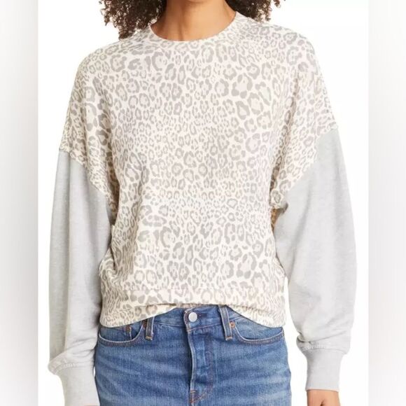 Rails small medium animal print sweatshirt - Picture 1 of 2